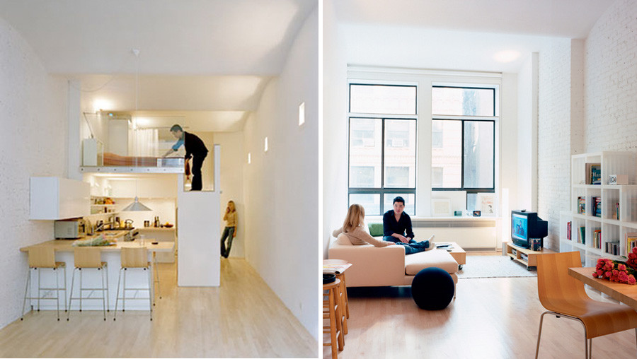 Mini appartamenti: 5 soluzioni sorprendenti dai 40 ai 50 mq ... Progetto casa 50 mq