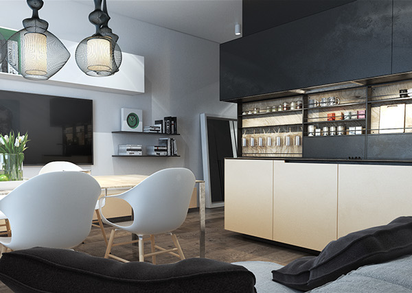 Da monolocale a microloft: 39 mq belli e funzionali casa.it Pareti attrezzate corridoio