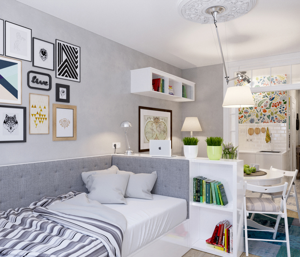 Arredare cucina e soggiorno in 25 mq: boiserie c loft mq di idee.