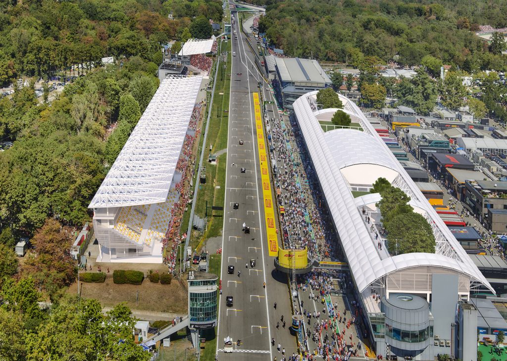 nuove tribune dell’Autodromo di Monza